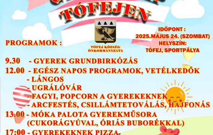 Gyereknap Tófejen