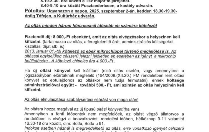 Eboltás (veszettség elleni oltás)
